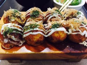 Takoyaki is a Japanese food made from flour and filled with octopus and topped with savory katsuobushi. Actually in Indonesia there are many restaurants that sell Takoyaki, but enjoying takoyaki directly from the original city will certainly provide a different experience.
